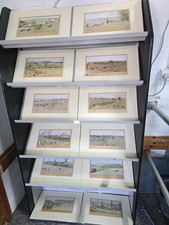 12x Rare "The Hunting Countries of England"  Cecil Aldin Hand Signed Prints 