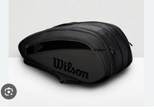 Wilson Federer DNA 12 Racket Bag - Black - Bags & Luggage Straps Included Used