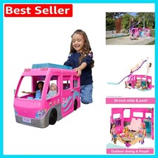 Ultimate Dream Camper Toy with Pool, Slide, 2 Puppies & 7 Play Zones for Ages 3+