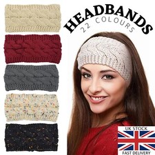 Wide Women Headband Knitted