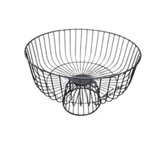 Black wire fruit bowl - black,