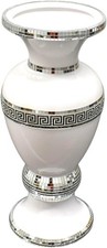 White silver ceramic mosaic - silver,