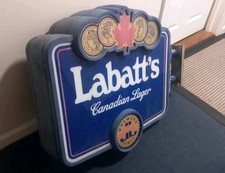 Big Vintage Illuminated Double Sided Pub Bar Sign. Genuine Labatt's  Pub Sign
