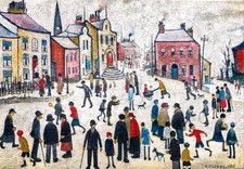 Lowry print people - l.s.,