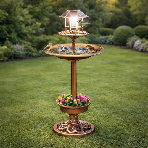Solar bird bath - feeder, garden