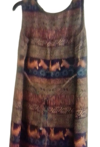Vtg sleeveless safari tribal - safari,