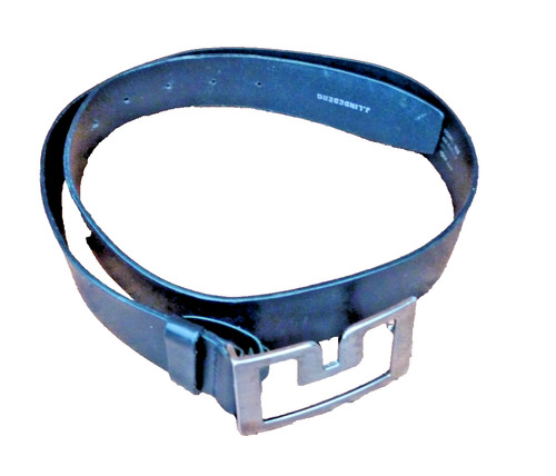 Lindeberg black leather belt - black,