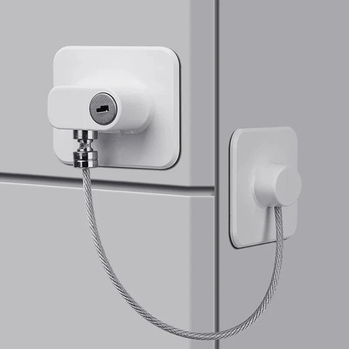 Refrigerator freezer door - door, lock