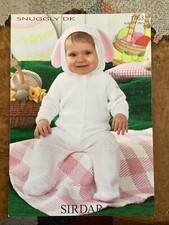 Baby Knitting Patterns DK All-In-One Suit Romper Suit 16-20” Sirdar 1463
