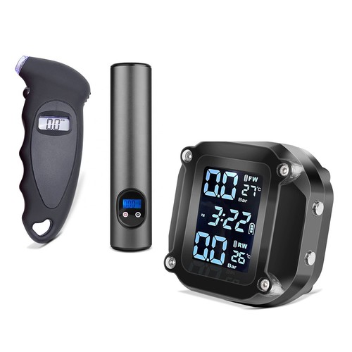 Tyre pressure gauge set - pressure, for