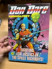 1986 "DAN DARE ANNUAL 1987" ILLUSTRATED ANNUAL HARDBACK BOOK (P3)