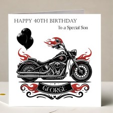 Birthday Harley Card /