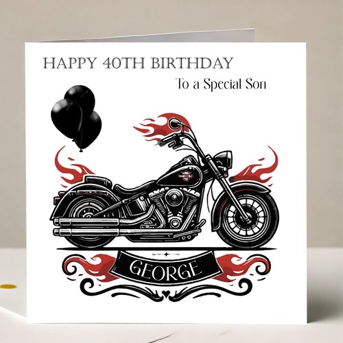 Birthday harley card - harley,