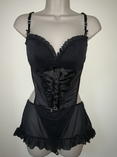 Ann summers black lace - ann, basque