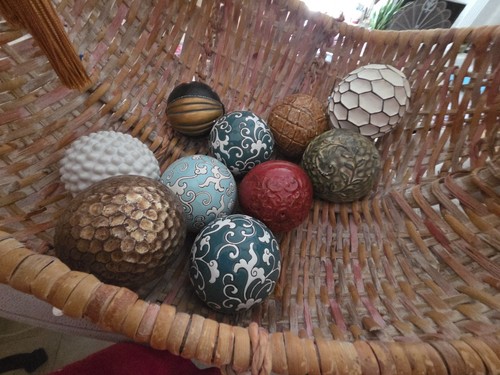 Ceramic porcelain orbs - 9,