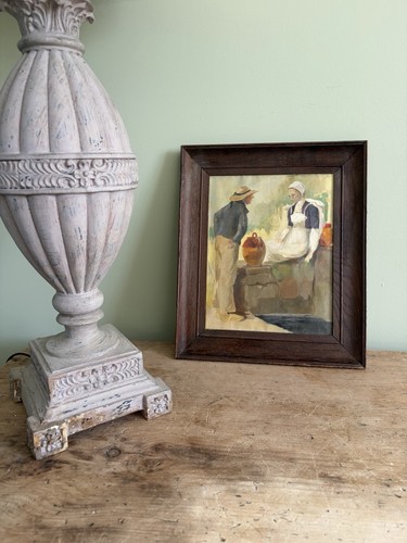Vintage french oil - french, painting