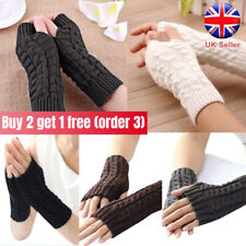 Women Ladies Soft Mittens Arm