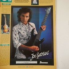 vintage 22x30cm magazine advert cutting IBANEZ - JOE SATRIANI