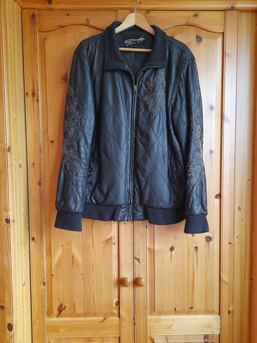 Mens hardy leather jacket - mens,