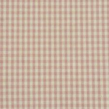 Cottage Gingham Fabric Blush Pink/Cream Cotton Curtains Furnishings Dressmaking
