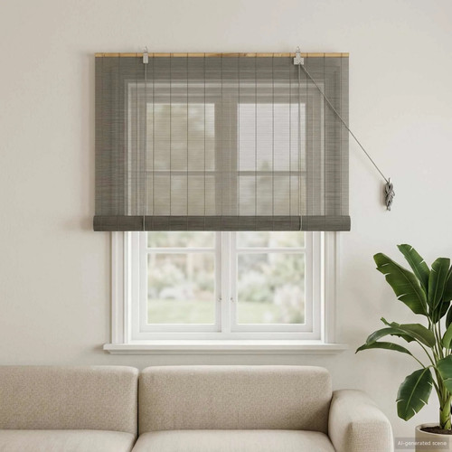 Walplus grey bamboo roller - walplus,