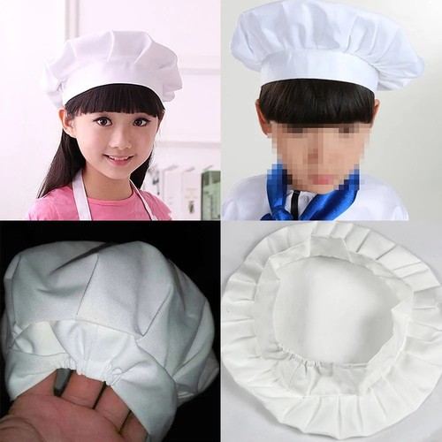 Baby kid white - chef, hat