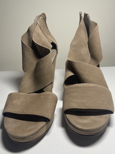 Eileen fisher wrap - fisher, leather