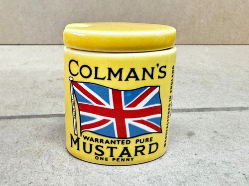 Vintage colmans mustard pot - vintage,