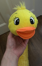Yellow duck draught excluder/pillow good condition