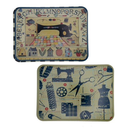 Retro tin sewing - set,