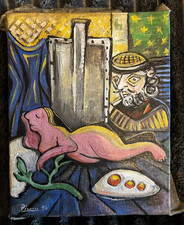 Pablo Picasso oil to canvas and wooden frame Feminine perfection 1956