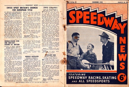 Speedway news 1950 - speedway,