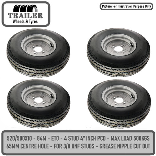Trailer wheel rim - wheel, tyre