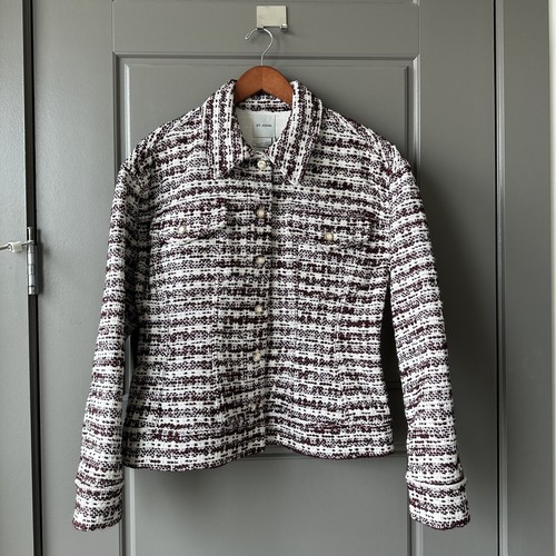 John plaid tweed boxy - plaid,