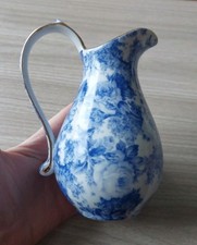 Blue And White Jug With Floral