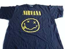 NIRVANA Smiley T SHIRT large mens new