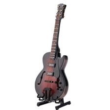 7.1in Classic Miniature Guitar Replica With Stand And Case Instrument Ornaments