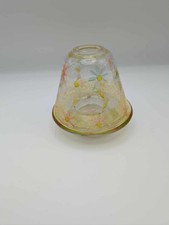 Yankee candle shade and plate small size. Yellow flower shade