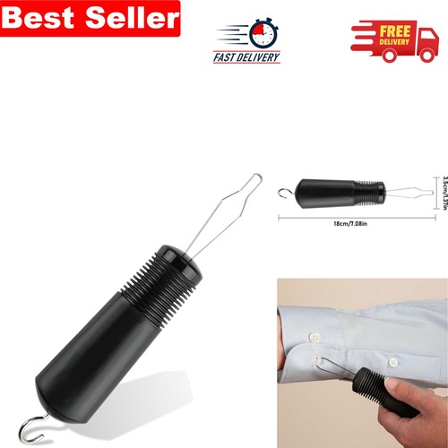 Button hook zipper - pull, aid