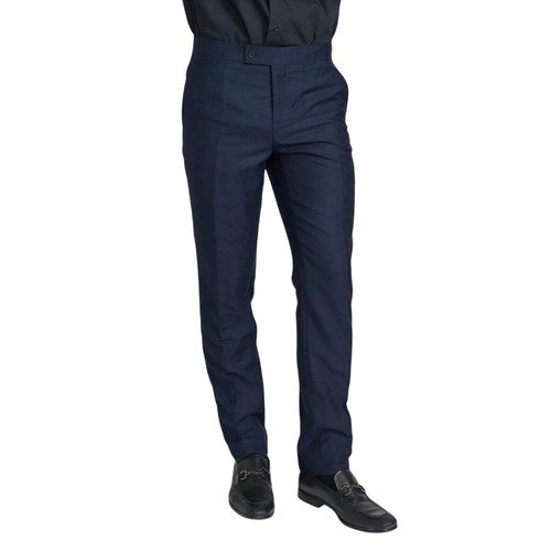 Savile row navy dress pants - row,