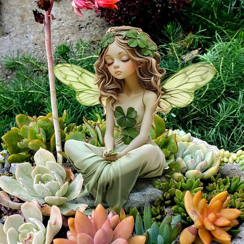 Fairy garden stake decor - garden,