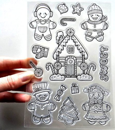 Clear stamps gingerbread - stamps,