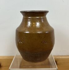 Winchcombe Pottery Vintage Studio Small Vase Pot Ray Finch Stoneware Leaf