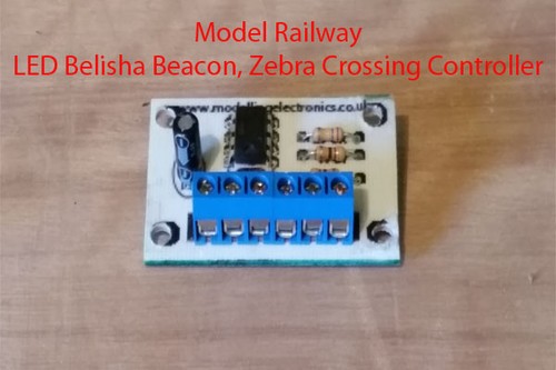 Model railway led belisha - model,
