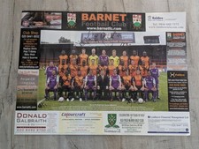 Barnet FC 2009-10 Signed Football Poster