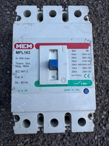 Mem mfl163 mccb amp - mem, 16