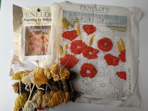 Poppies long stitch kit poppy - long,