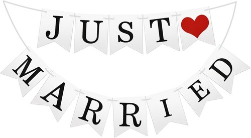 Grevosea just married banner - just,