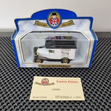 Limited Edition Oxford Die Cast Model Chips Van White and Black