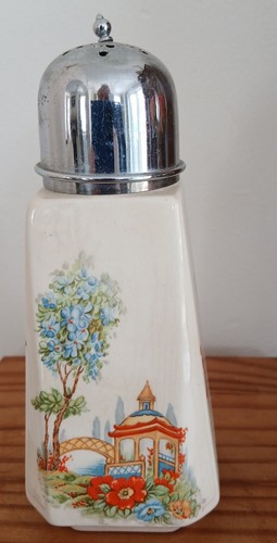 Vintage pottery sugar shaker - vintage,